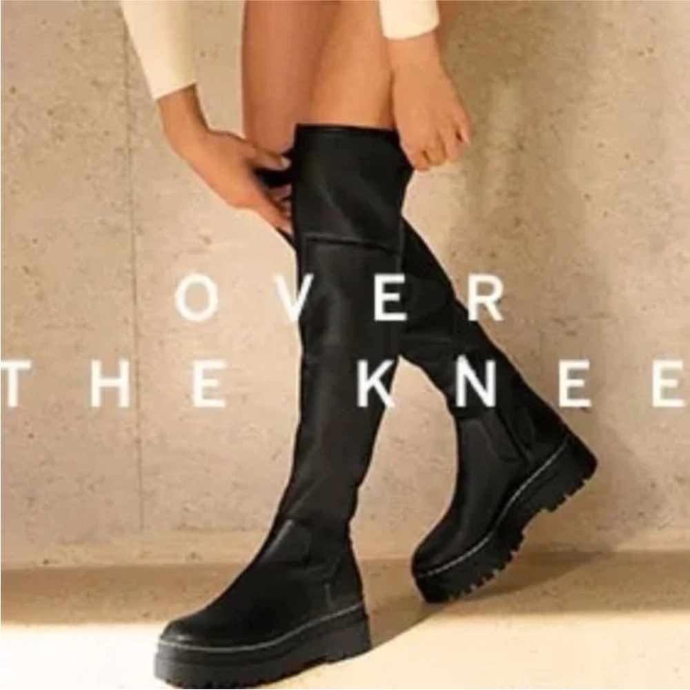 NWOB Marc Fisher Philly Over-the-Knee Black Boots, US 6